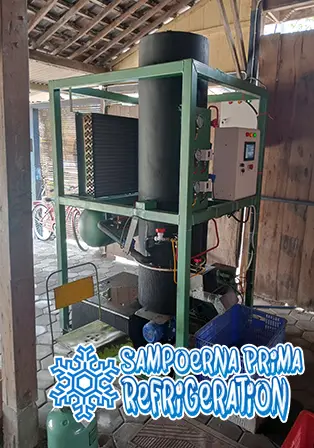 Mesin es tube kapasitas 1 Ton produksi Sampoerna Prima Refrigeration