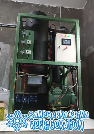 Mesin es tube kapasitas 2 Ton produksi Sampoerna Prima Refrigeration